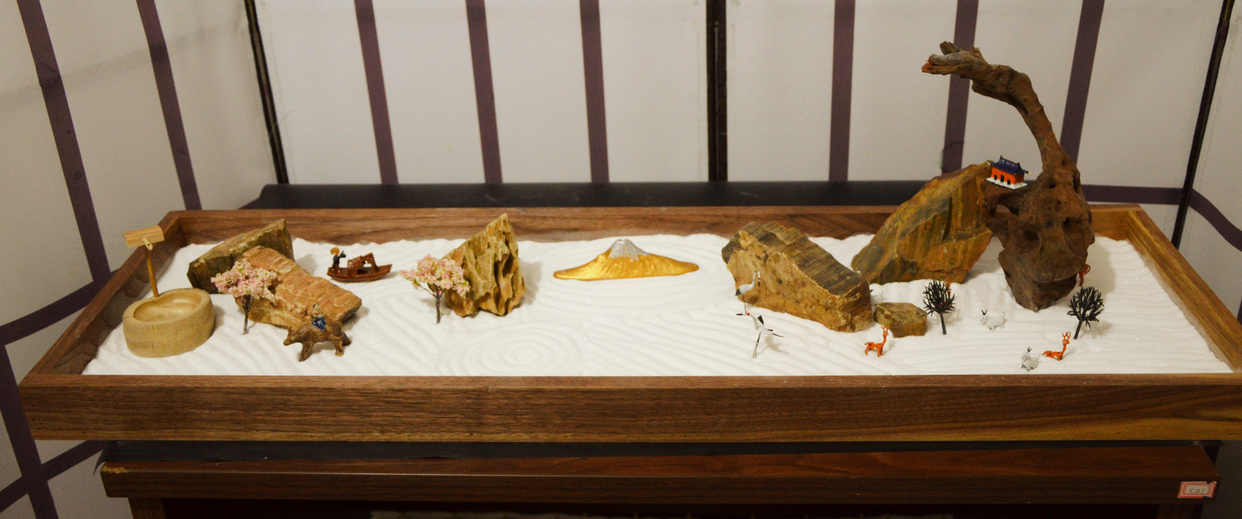 热卖私人定制家居展会客厅办公室枯山水沙盘景观摆件