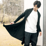 花木酌原创男士风衣中长款外套秋季中式汉服复古披风中国风男装薄