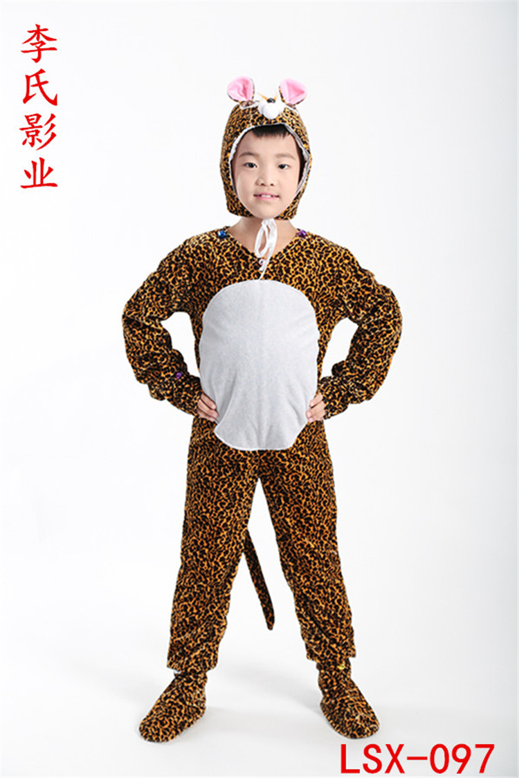 儿童成人动物表演出服装松鼠狐狸黄鼠狼毛驴刺猬花豹卡通角色扮演