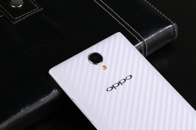 oppou3手机后膜oppo6607后盖保护彩膜u3透明碳纤维背面膜6607防刮