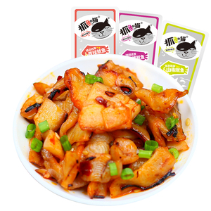抓鱼的猫香辣鱿鱼片500g