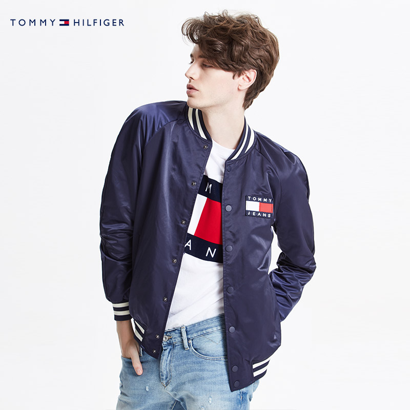 tommy jeans 男装棒球领夹克-dm0dm02699nu