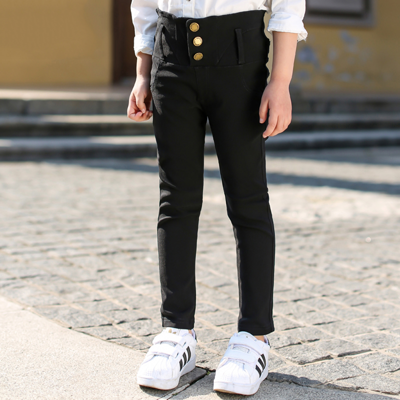 2017女童铅笔裤童装春款女孩打底裤小脚裤弹