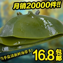 包邮 荣成盐渍海带头海带根野生新鲜海带半干货2500g 天天特价