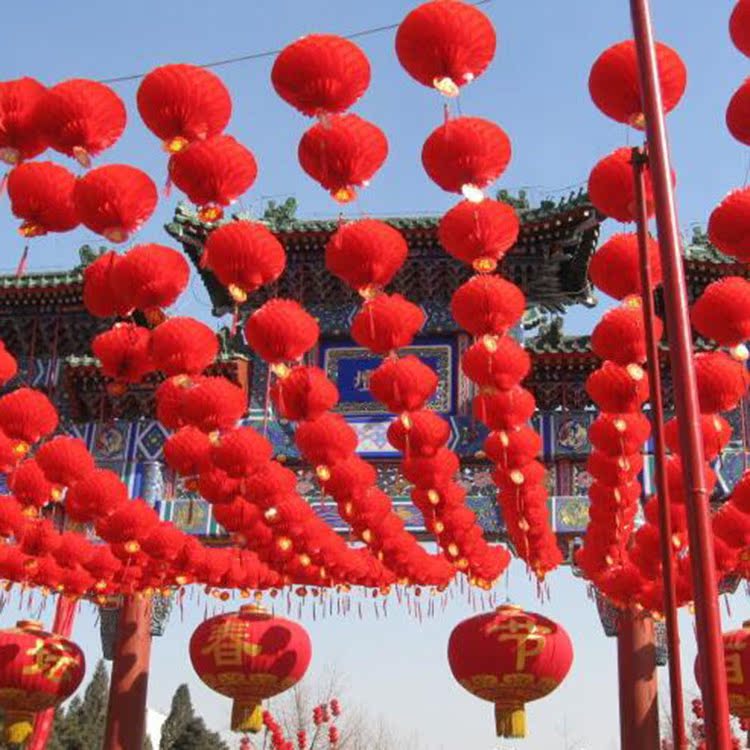 红灯笼春节新年挂件结婚喜庆室外装饰户外挂饰婚庆节日开业小灯笼