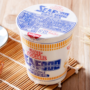 日本食品 日清 开杯乐 合味道 鱼介海鲜味海产味杯面方便面泡面