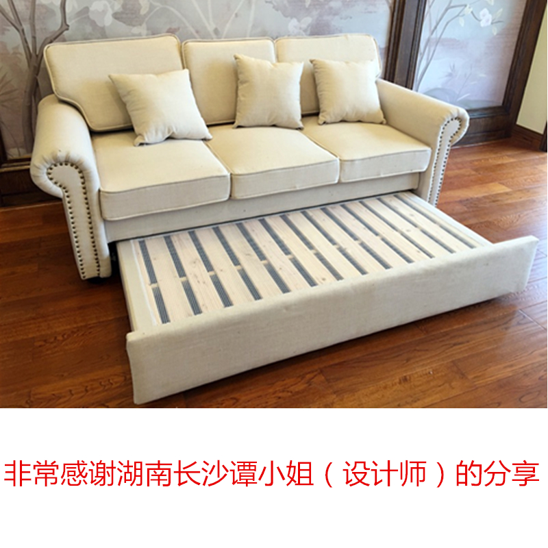 宜家小户型沙发床1.5/1.2可折叠美式多功能沙发床1.