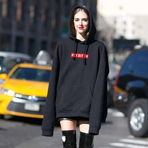 supreme宽松连帽情侣卫衣