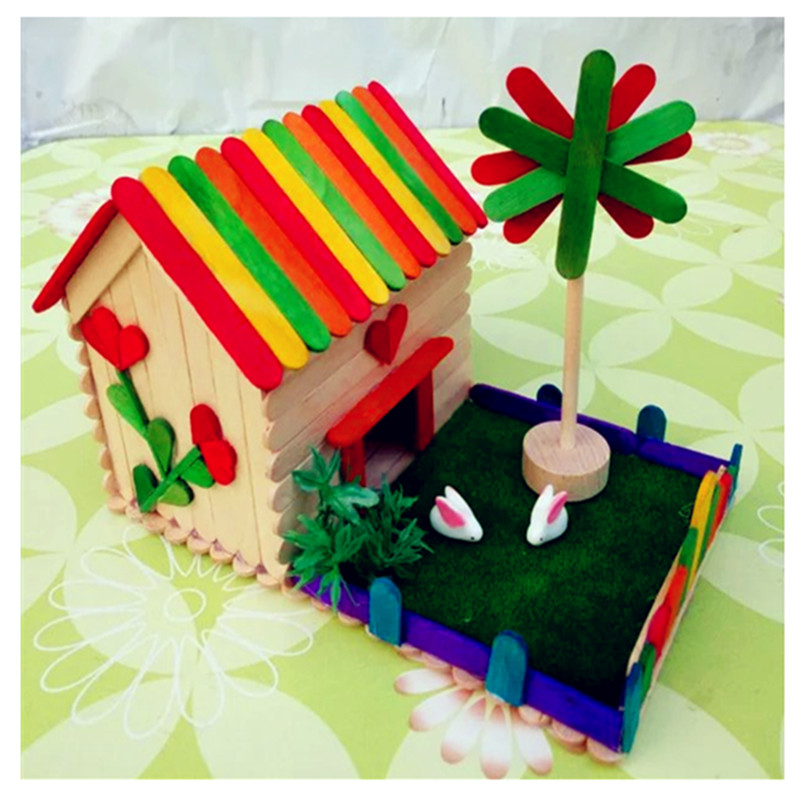 幼儿园益智创意diy亲子手工制作模型房小屋材料包雪糕