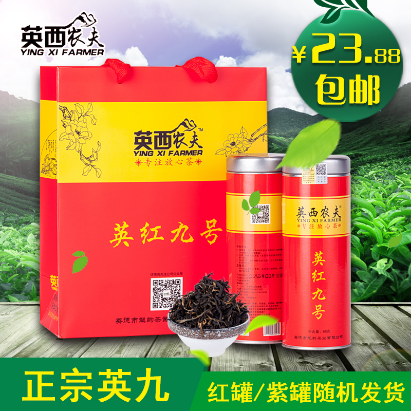 清远英德红茶英红九号红茶茶叶 广东特产 罐装功夫红茶 特价包邮