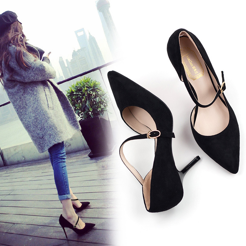 正品[高跟鞋单鞋细跟]小高跟鞋女单鞋细跟评测