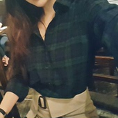 经典 宽松衬衣女 格子怀旧版衬衫 mycoco正品 韩国代购