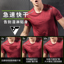 健身房男套装二三件套运动紧身短袖上衣速干篮球服丝袜跑步健身服
