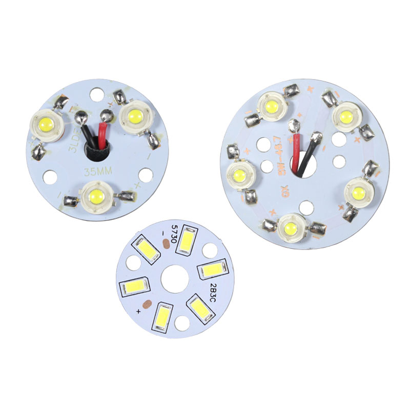 led射灯灯片光源3w5w7w9w12w15w18w 筒灯光源圆形铝基