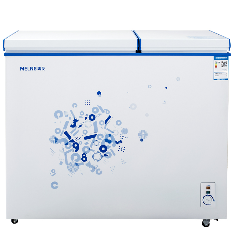 meiling/美菱 fcd-196dt 冰柜卧式商用家用双温小型冷藏冷冻冷柜