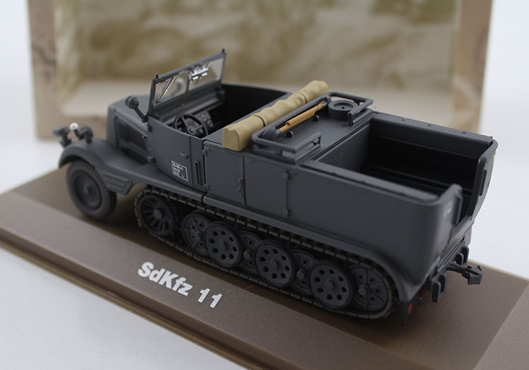 1/43 二战德军sdkfz 11半履带运输车卡车补给车合金模型 全新原包