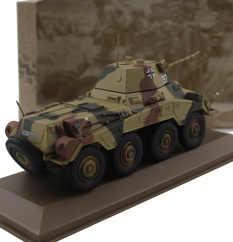 1:43 sdkfz 234/2 puma轮式装甲车坦克军事模型合金成品全新原包