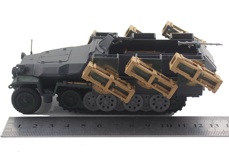 1/43二战德军sdkfz.251半履带轻型装甲车40火箭炮合金