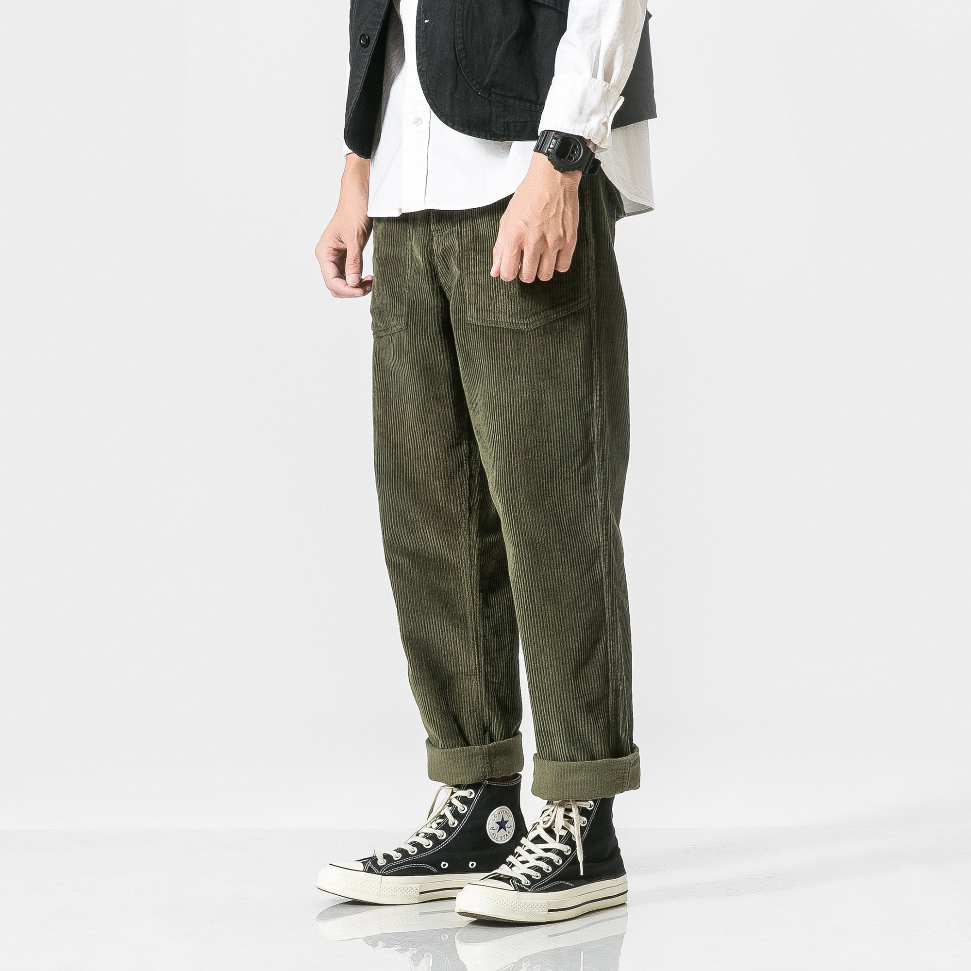 推荐最新灯芯绒 男式裤子 男士灯芯绒裤子搭配