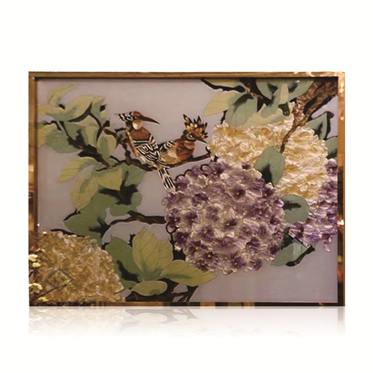 高档家居装饰画客厅门厅展示厅壁画工艺品进口珐琅彩乔迁装修挂画