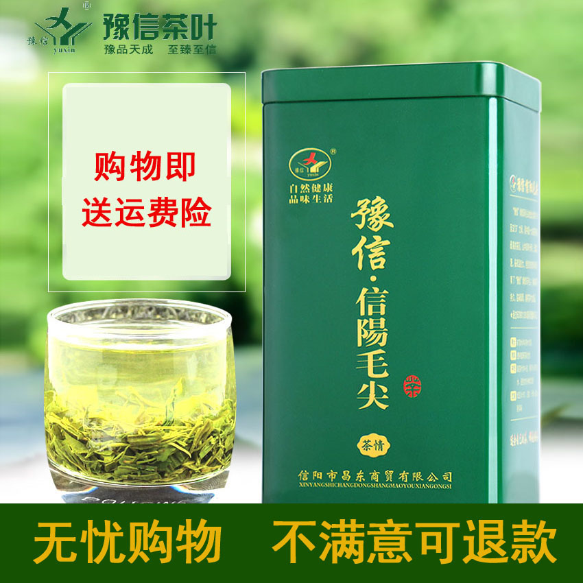 信阳毛尖炒青绿茶春茶茶叶自产自销茶情装250g送香茶买一送一