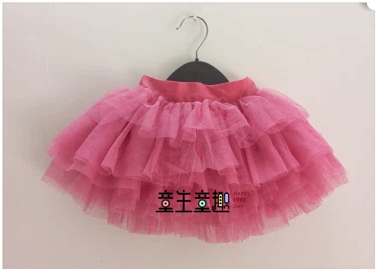 【天天特价】女童蓬蓬裙宝宝纱裙儿童公主裙半身裙短裙蓝色tutu裙