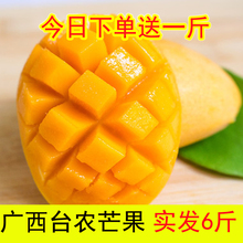 包邮 胜海南贵妃越南青芒 广西百色田东芒果5斤新鲜水果小台农芒果