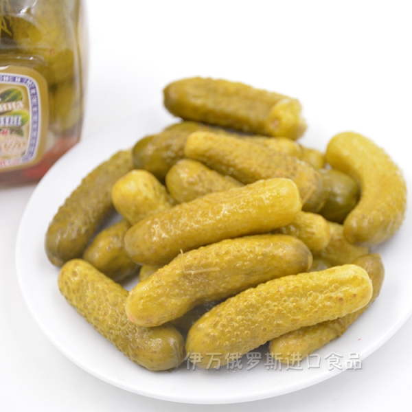 俄罗斯进口越南俄式酸黄瓜500g腌制蔬菜泡菜罐头小黄瓜