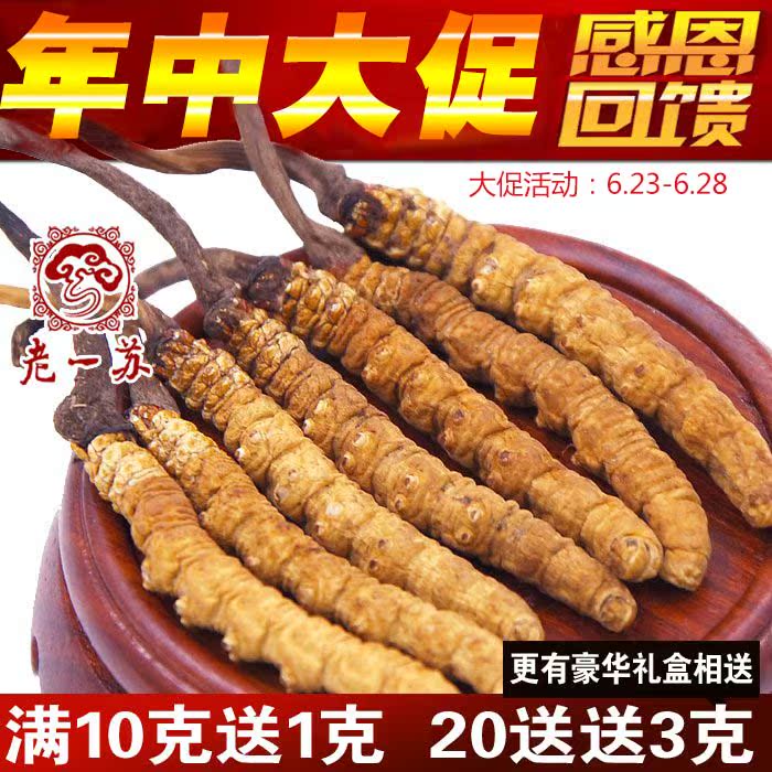 【老一苏】冬虫夏草正品 精选虫草王西藏那曲 虫草3条/克多买多送