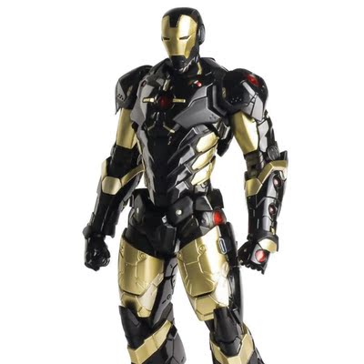 千值练 re:edit ironman 钢铁侠 black gold 黑金装甲 现货_双氙车灯