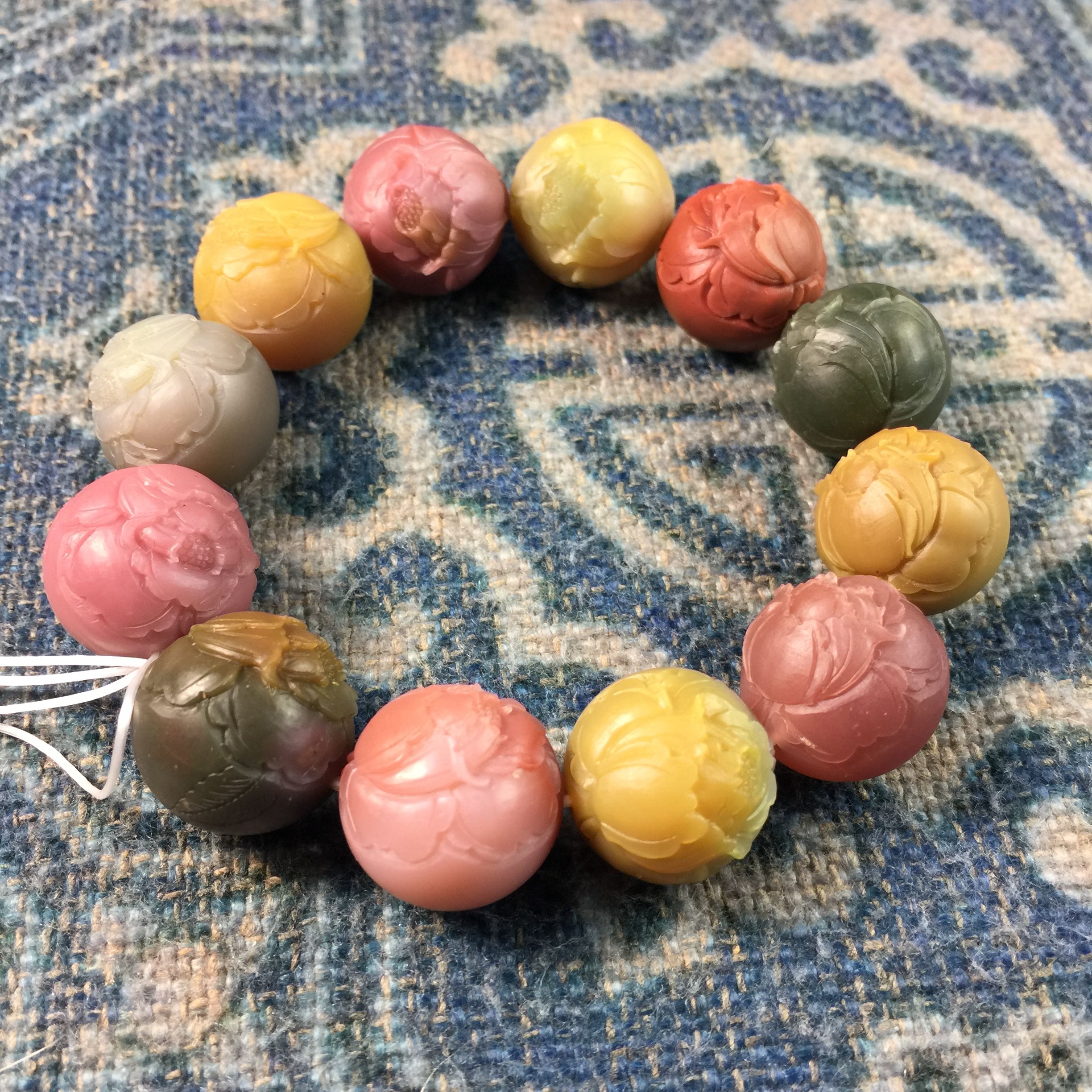 四川凉山天然盐源玛瑙手串七彩盐源 精品盐源玛瑙手链 12.5mm