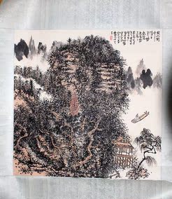 黄秋园中国著名艺术家两广总督精品手工裱客厅画装饰画精品收藏