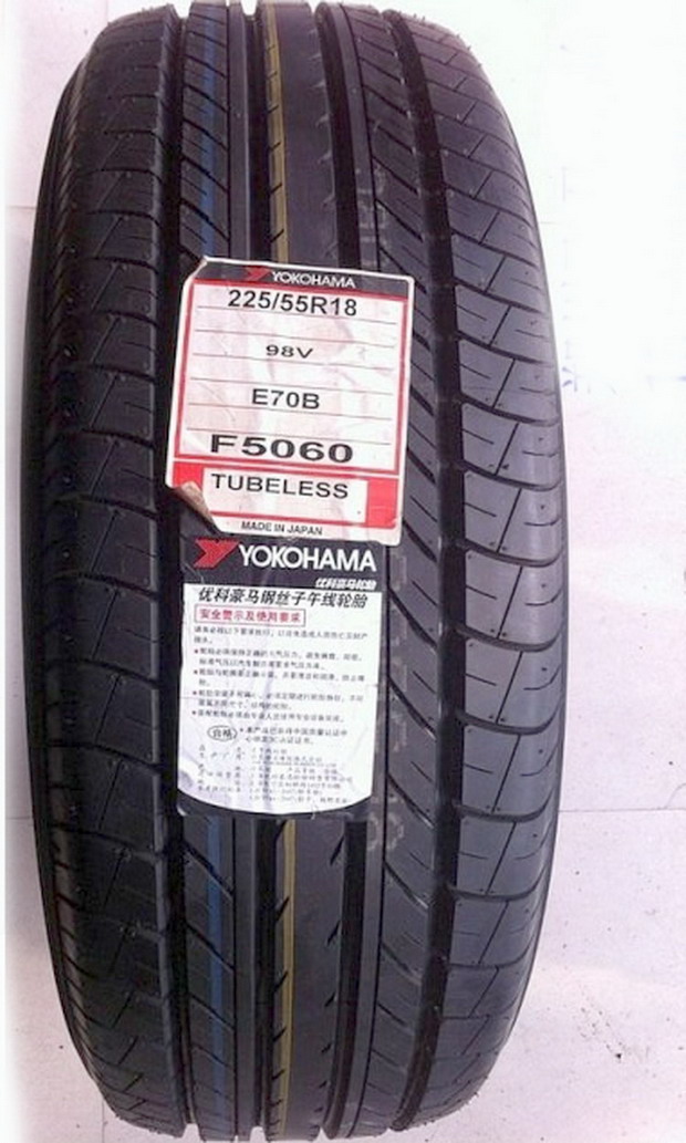 yokohama优科豪马横滨轮胎e70 225/55r18 98v 斯巴鲁原装轮胎