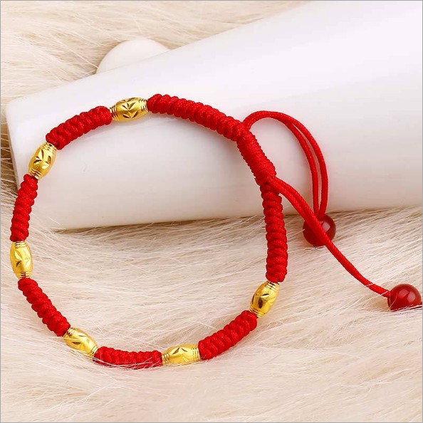 正品[红绳编法]转运珠红绳编法图解评测 红绳手
