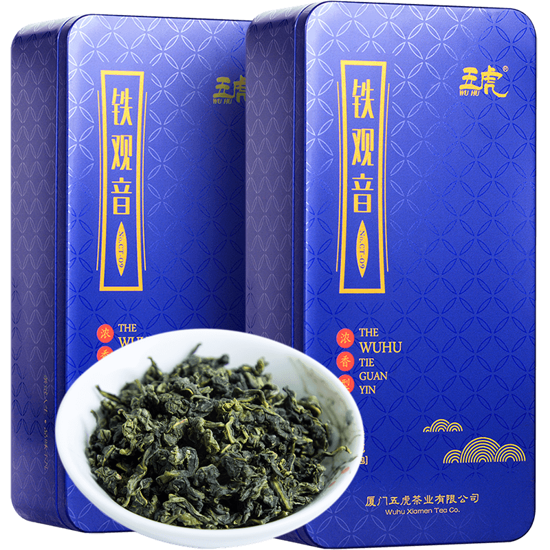 买1送1铁观音茶叶 乌龙茶 正味兰花香安溪铁观音茶叶 清香型 五虎图片