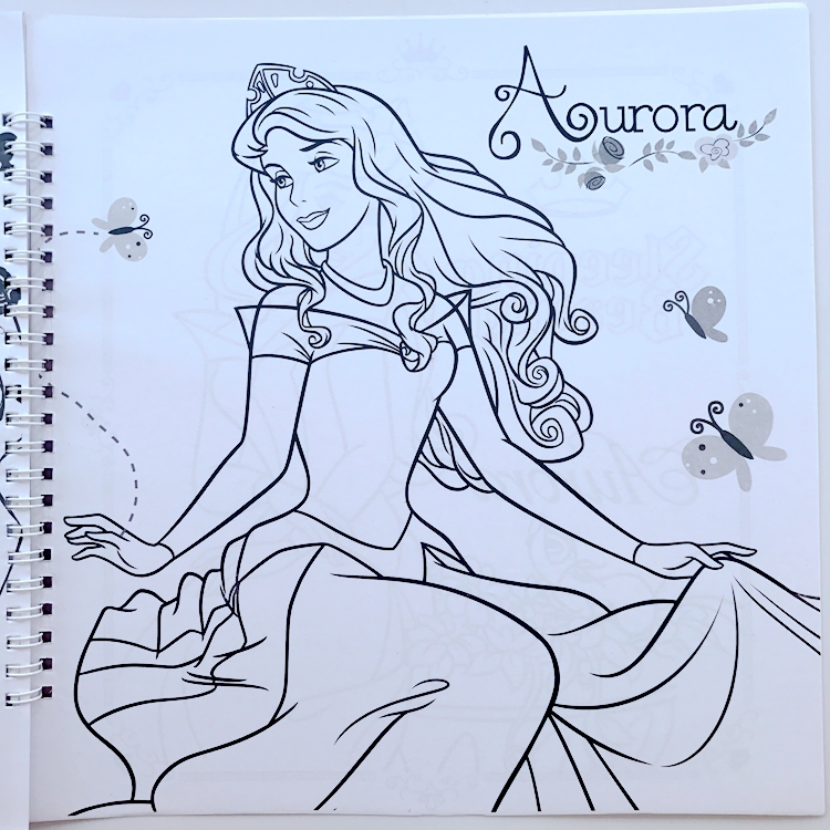 白雪公主简笔画涂色涂鸦本图画本学绘画书幼儿童描画填色册送彩笔