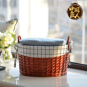 藤编杂物收纳筐