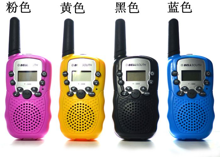 天天特价无辐射步话机walkietalkie t-388一对包邮儿童迷你对讲机