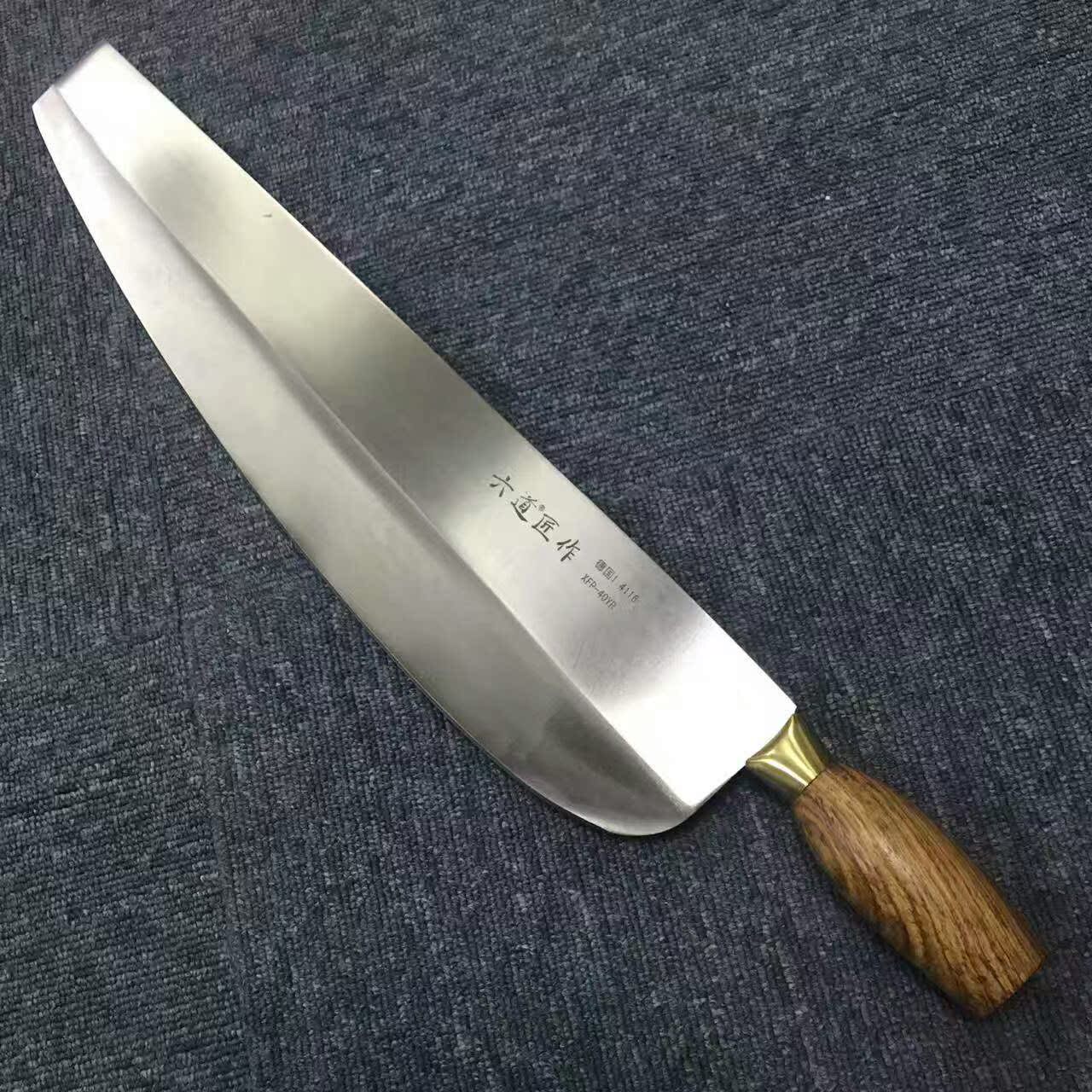 4116钢材 专切羊肉片神器 刃长43cm 羊肉刀具烧烤 $300.00售出:4件