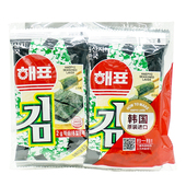 海产品零食 海牌烤海苔原味16G 天猫超市 海苔 韩国进口