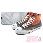 直邮 Converse匡威男鞋 代购 呐喊涂鸦高帮系带帆布鞋 新款 日本正品