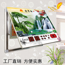 饰画电箱闸箱总开关配电箱盒遮挡画带钟表可液压画 电表箱万年历装