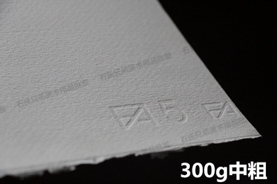 进口意大利fabriano法布里雅诺水彩纸210g300g中粗 粗纹理50%棉白