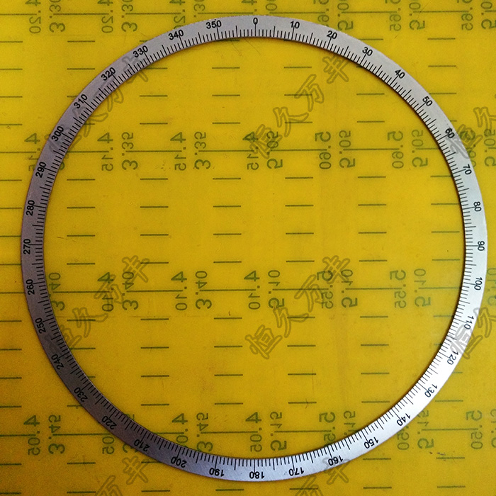 刻度盘 角度测量器 圆形刻度盘 不锈钢圆盘 360度刻度