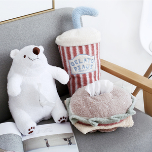 可爱毛绒抽纸套