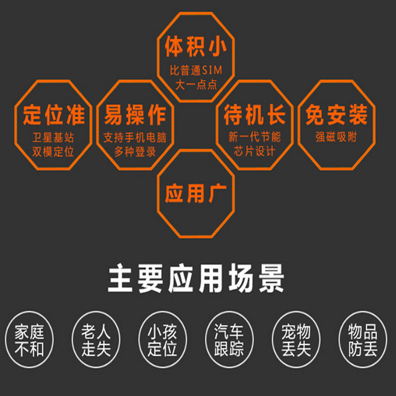 曼昆gps定位跟踪器迷你微型手机车辆隐形个人汽车载卫星追踪找人