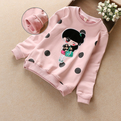 2016秋冬新款大童女装韩版上衣女童卫衣加绒