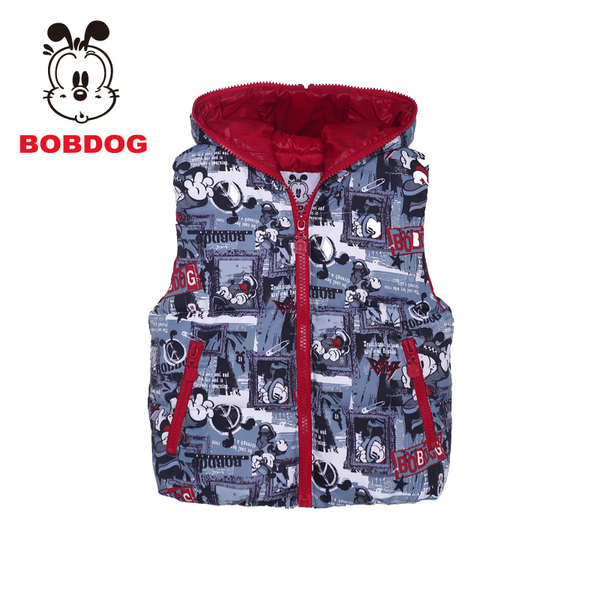 销背心 童装_易购客 儿童印花<em>卡通羽绒马甲</em>男