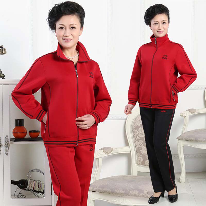 淘宝网中年女士<em>休闲外套上衣</em>中老年运动服套装