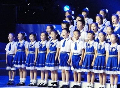 2015儿童表演服大合唱服装演出服小学生中学生朗诵服舞台服装